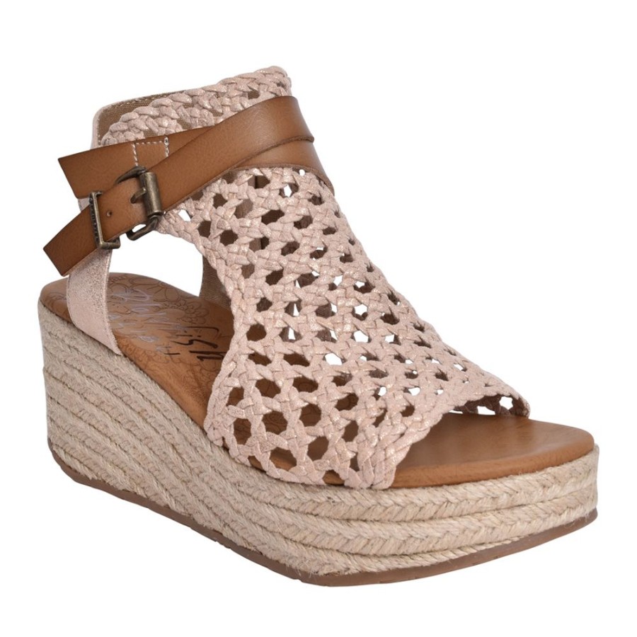 Ladies BLOWFISH | Ladies Lorrah-Rope Wedge Sandal In Gold