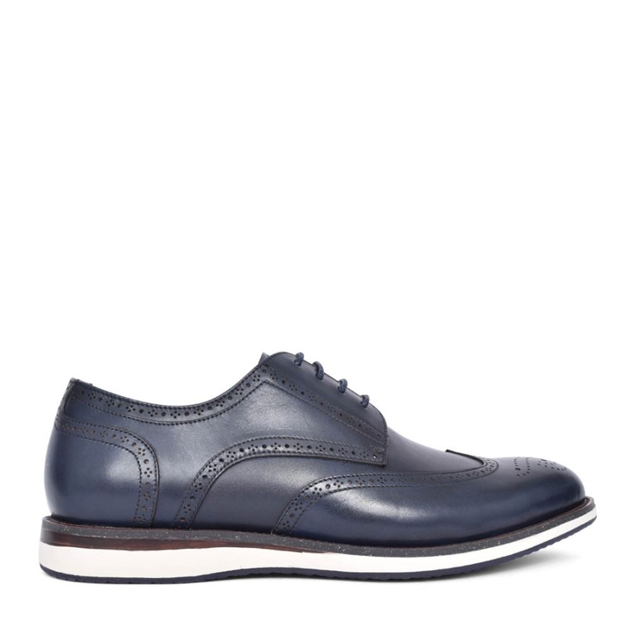 Mens ESCAPE | Mens Denman Laced Shoe In Navy