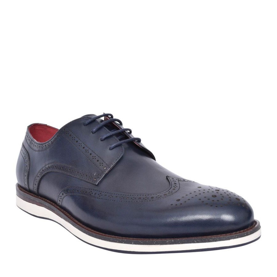 Mens ESCAPE | Mens Denman Laced Shoe In Navy