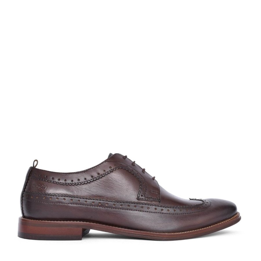 Mens BASE LONDON | Men'S Havisham Brogue Shoe In Brown