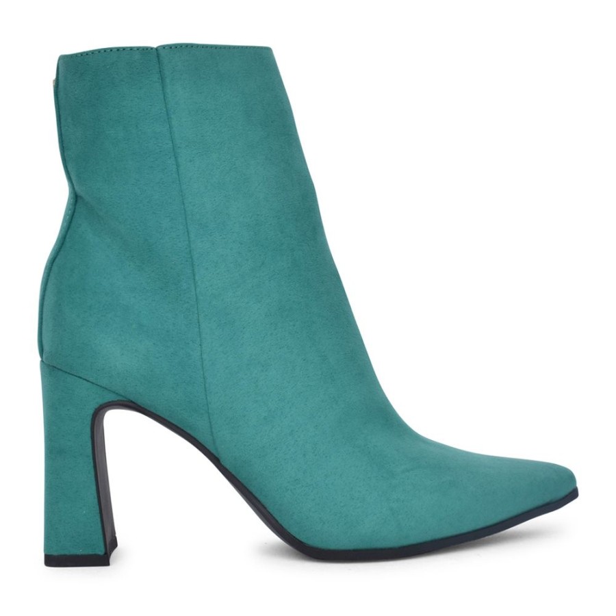 Ladies MARCO TOZZI | Ladies 2-25313 Medium Heel Ankle Boot In Green