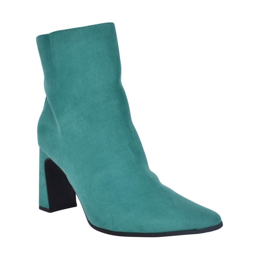 Ladies MARCO TOZZI | Ladies 2-25313 Medium Heel Ankle Boot In Green