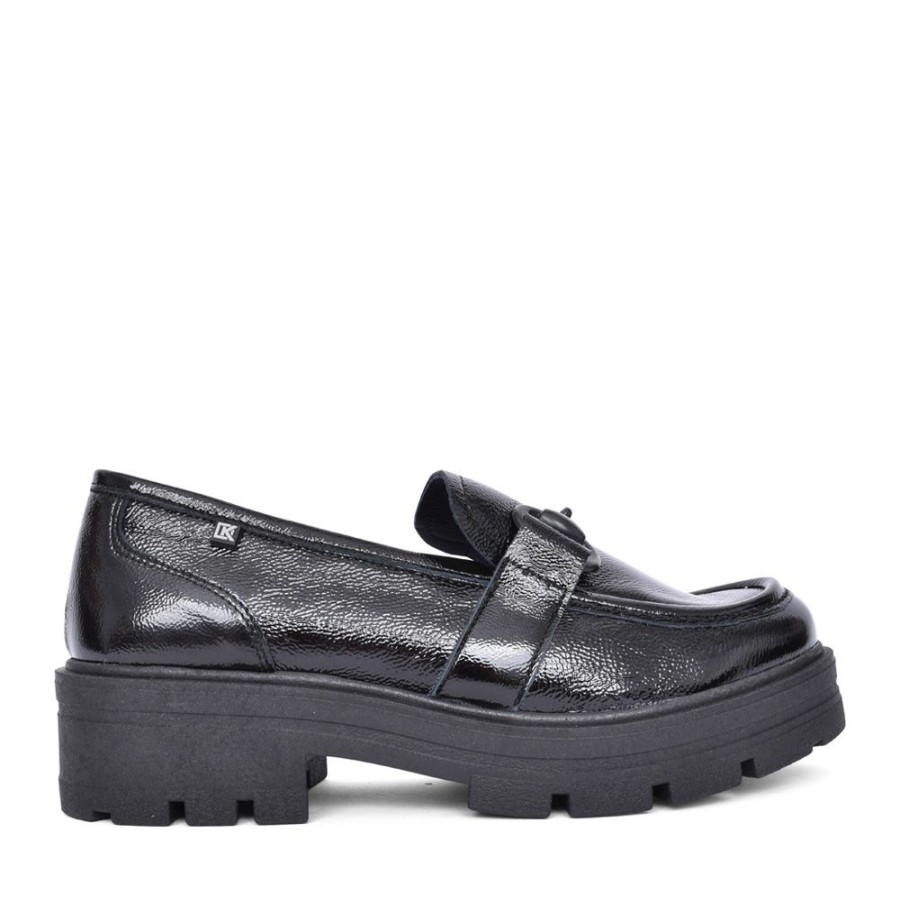 Ladies DORKING BY FLUCHOS | Ladies Norte D8978 Slip-On Shoe In Black