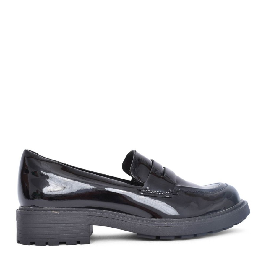 Ladies CLARKS | Ladies Orinoco2 D-Fit Loafer In Black Patent