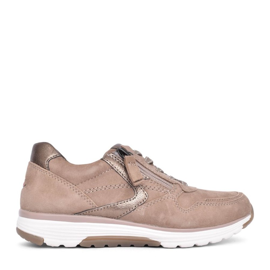 Ladies GABOR | Ladieshaley 96.978 Laced Trainer In Cream