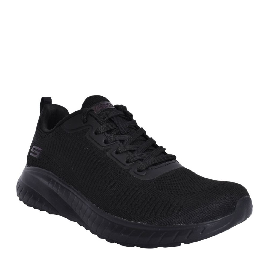 Ladies SKECHERS | Ladies 117209 Bobs Sport Squad Trainer In Black