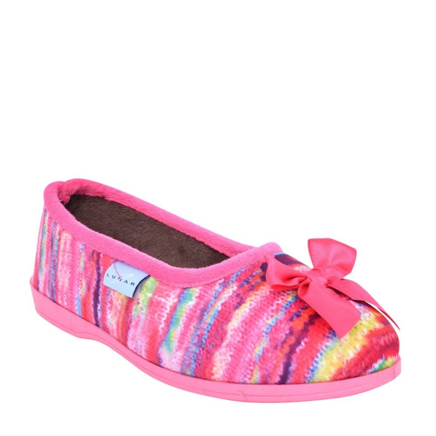 Ladies LUNAR | Ladies Twizzle Ii Klw003 Pump Slipper In Pink