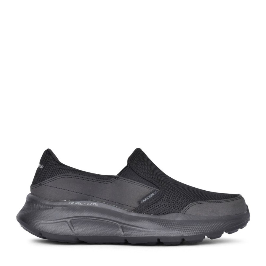 Mens SKECHERS | Mens 232515 Equalizer Slip-On Trainer In Black