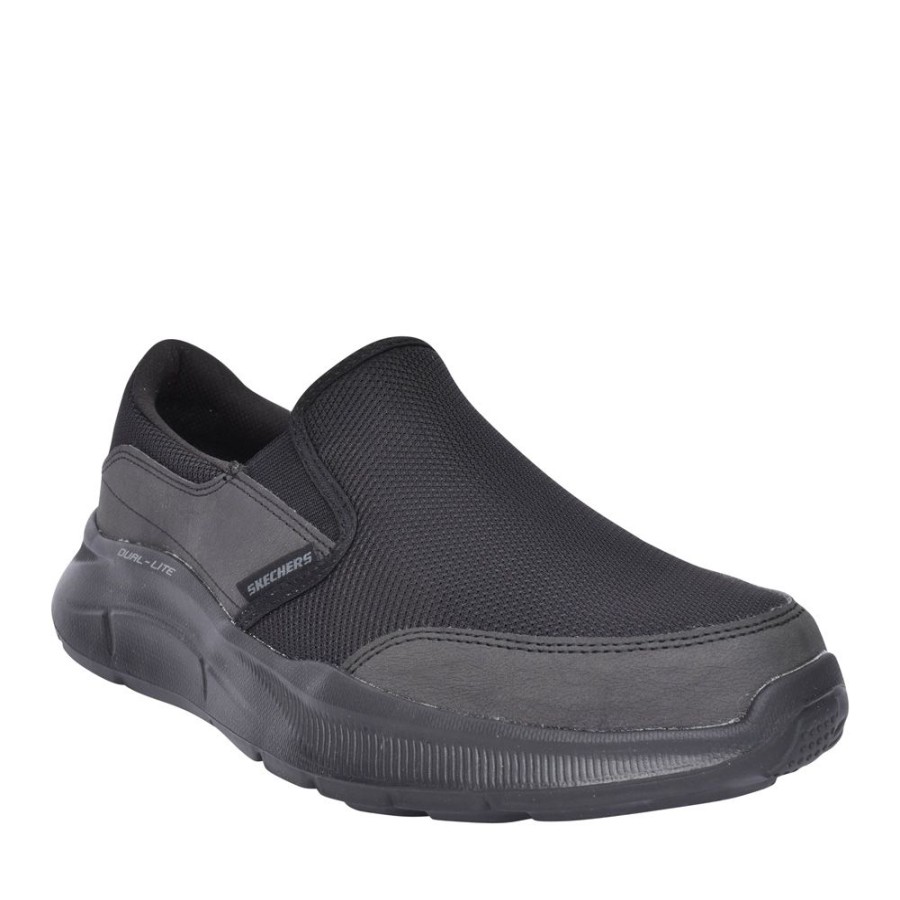 Mens SKECHERS | Mens 232515 Equalizer Slip-On Trainer In Black