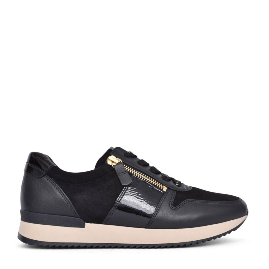 Ladies GABOR | Ladies Lulea Laced Trainer In Black