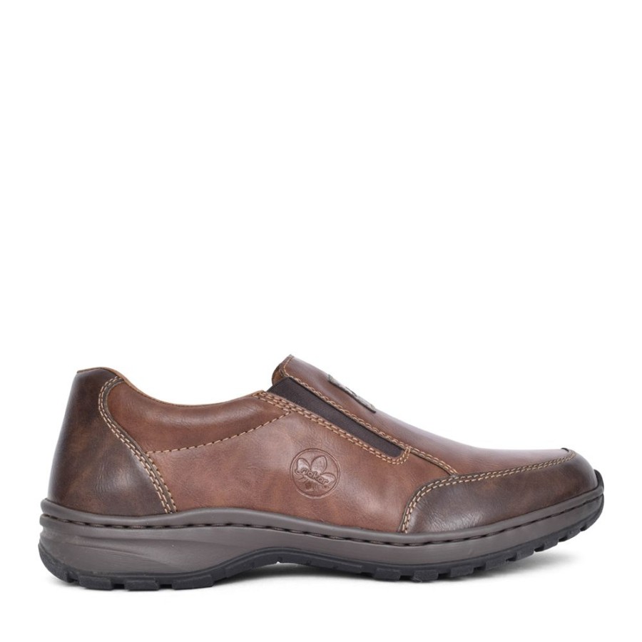 Mens RIEKER | Mens 03354 Slip-On Shoe In Dark Brown