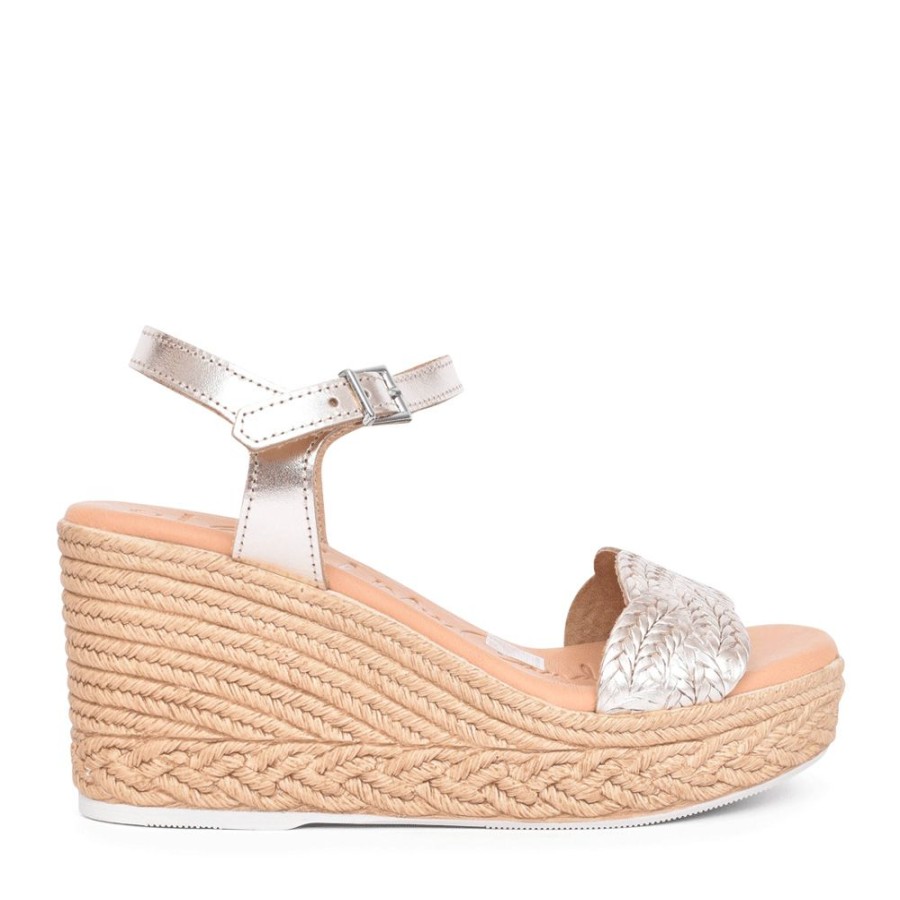 Ladies OH MY SANDALS | Ladies 5227 Wedge Sandal In Champagne