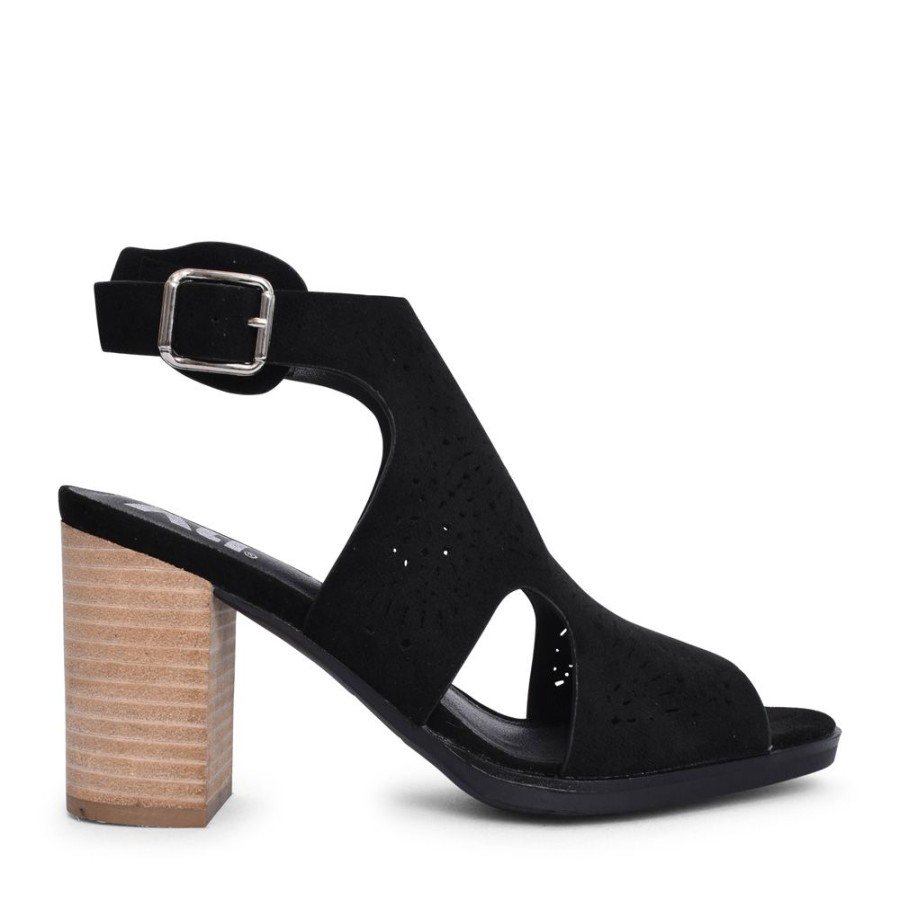 Ladies XTI | Ladies 141098 Block Heeled Sandal In Black