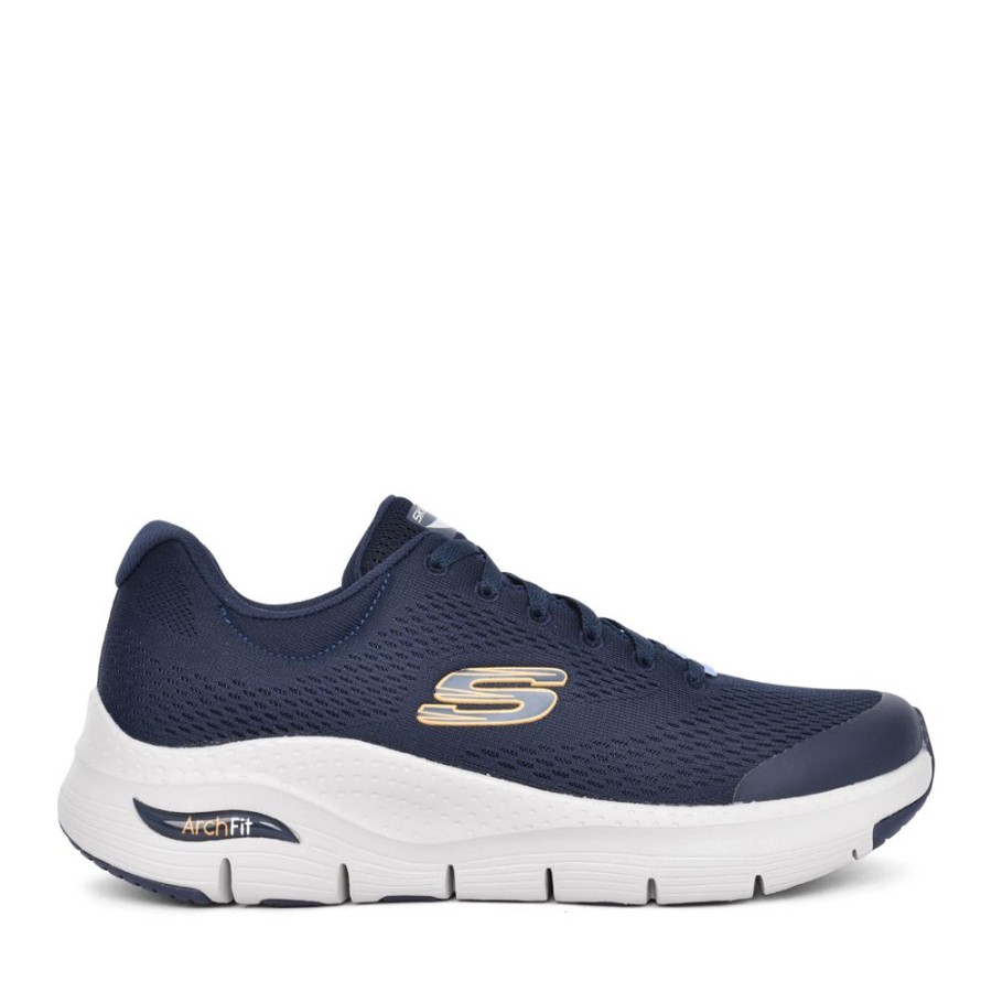 Mens SKECHERS | Mens 232040 Arch Fit Laced Trainer In Navy