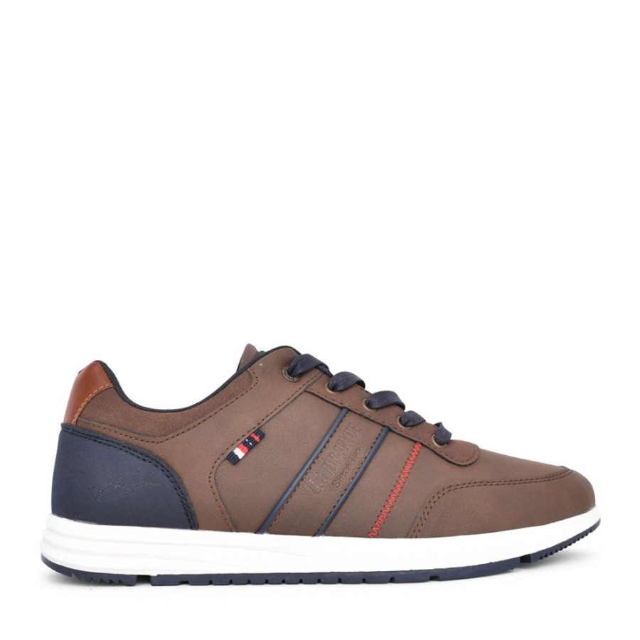 Mens LLOYD & PRYCE | Mens Howley Laced Trainer In Tan