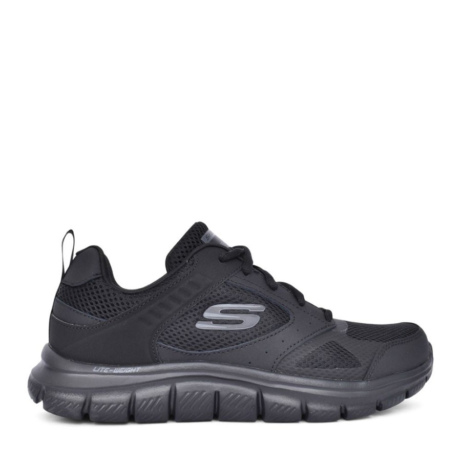 Mens SKECHERS | Mens 232398 Syntac Laced Trainer In Black