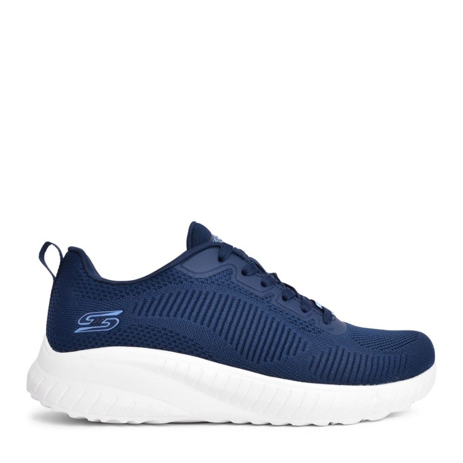 Ladies SKECHERS | Ladies 117209 Bobs Sport Squad Trainer In Navy