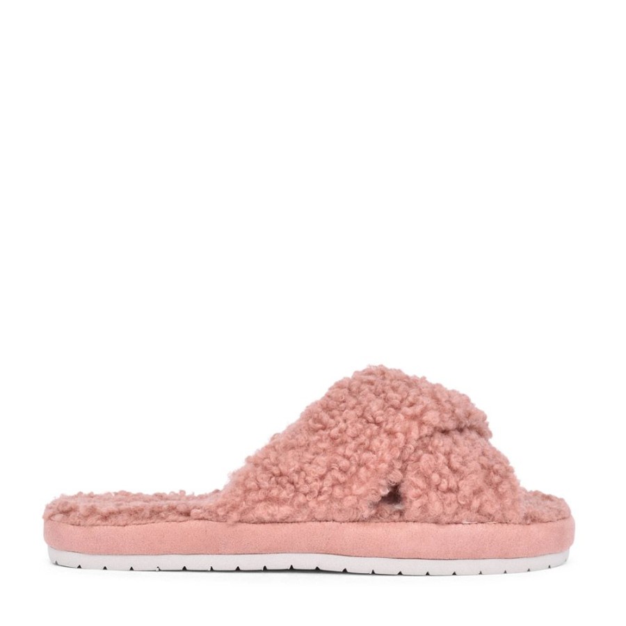 Ladies SKECHERS | Ladies 167236 Cozy Slide Mule Slipper In Rose