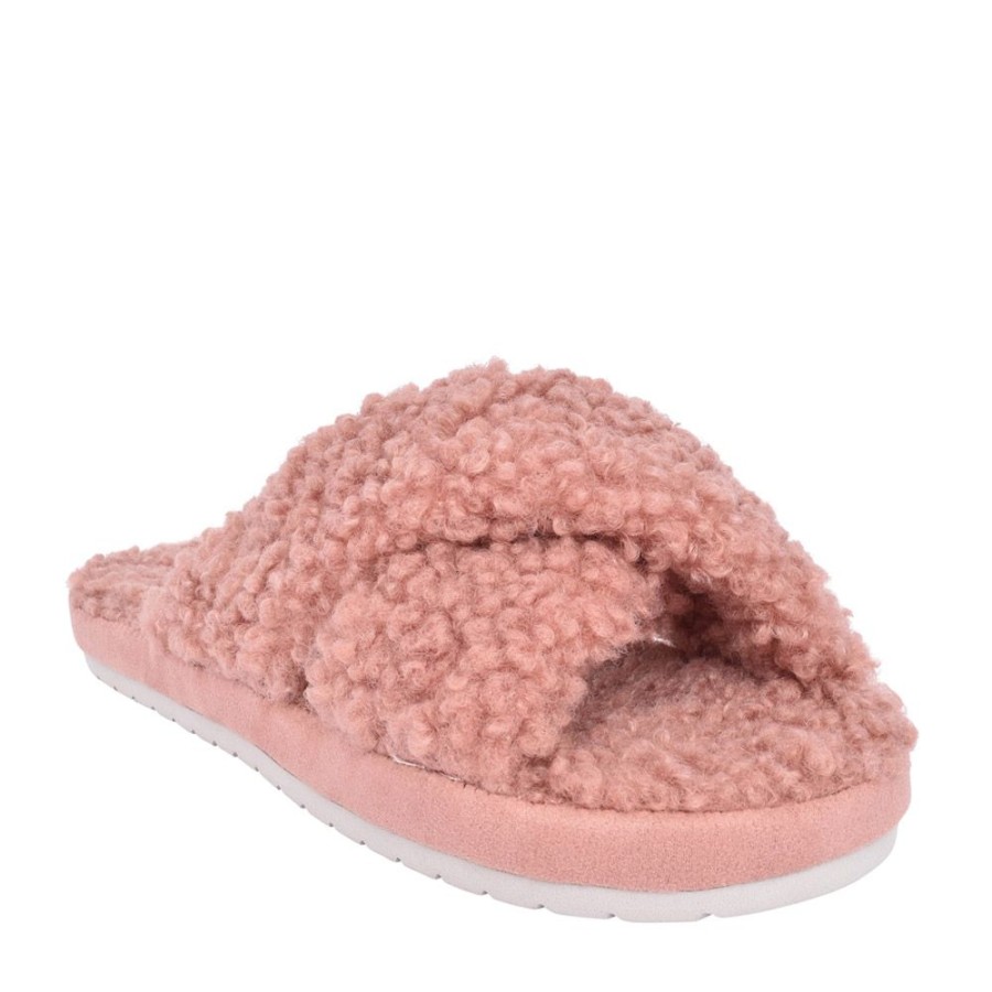 Ladies SKECHERS | Ladies 167236 Cozy Slide Mule Slipper In Rose