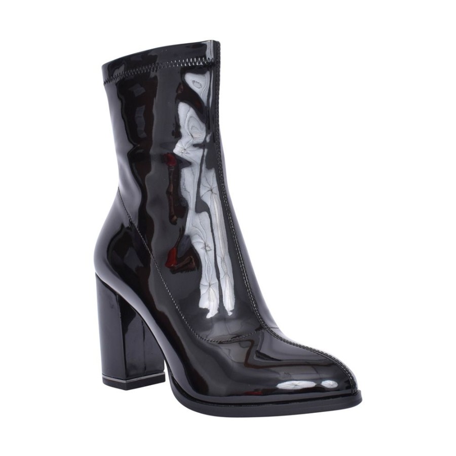 Ladies REDZ | Ladies F830 High Heel Calf Boot In Black