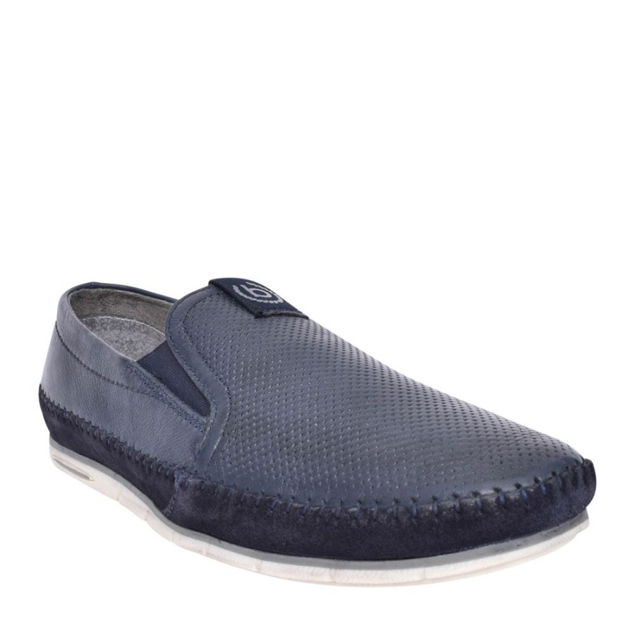 Mens BUGATTI | Mens A2X6E Chesley Slip-On Shoe In Navy