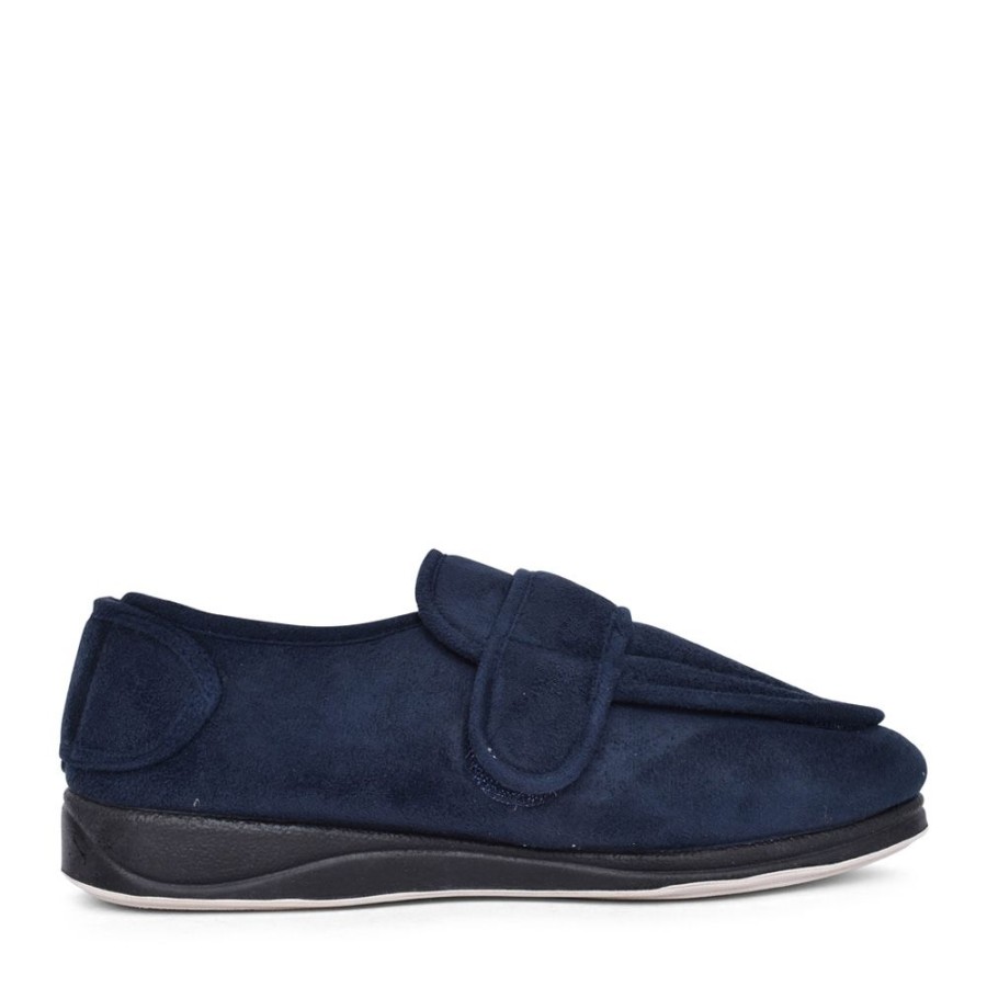 Mens PADDERS | Mens Wrap 429 Wide Fit Slipper In Navy