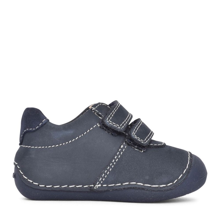 Boys GEOX | Boys Tutim B9439A Velcro Shoe In Navy