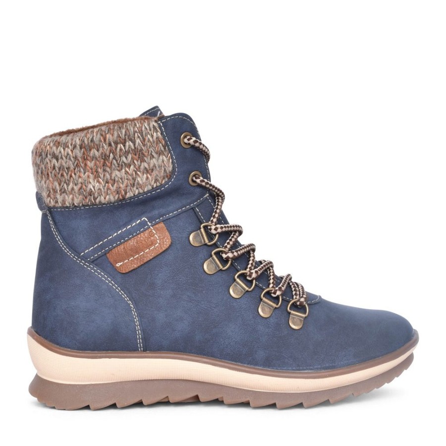 Ladies LOTUS | Ladies Libby Ulb349 Laced Ankle Boot In Blue