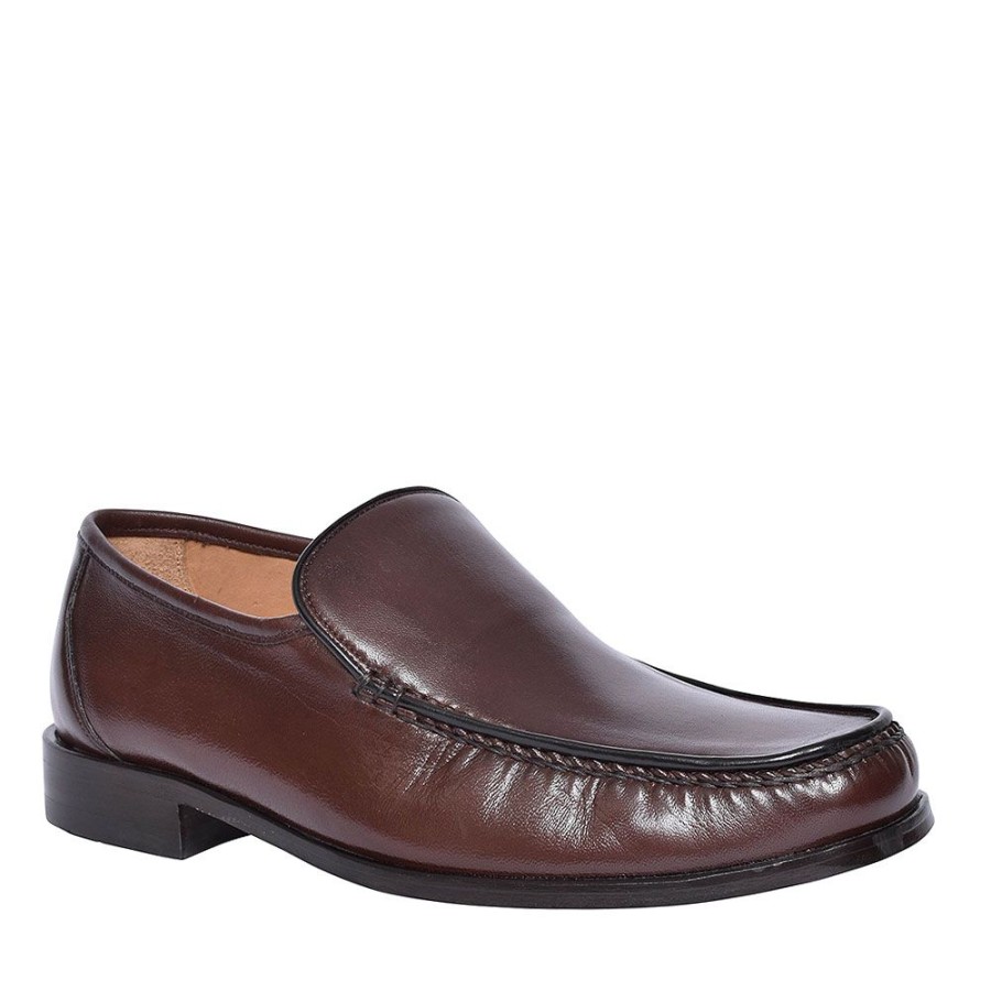 Mens LOAKE | Sienna Moccasin Slip On Shoe For Men In Brown