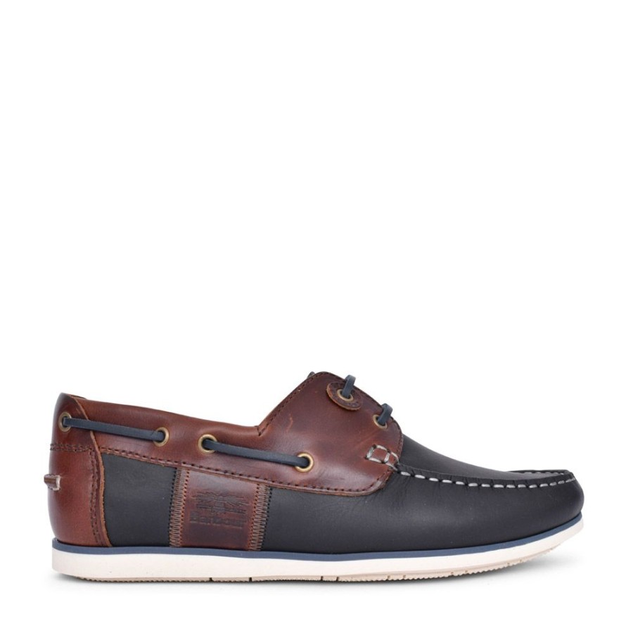 Mens BARBOUR | Mens Capstan Boat Shoe In Navy