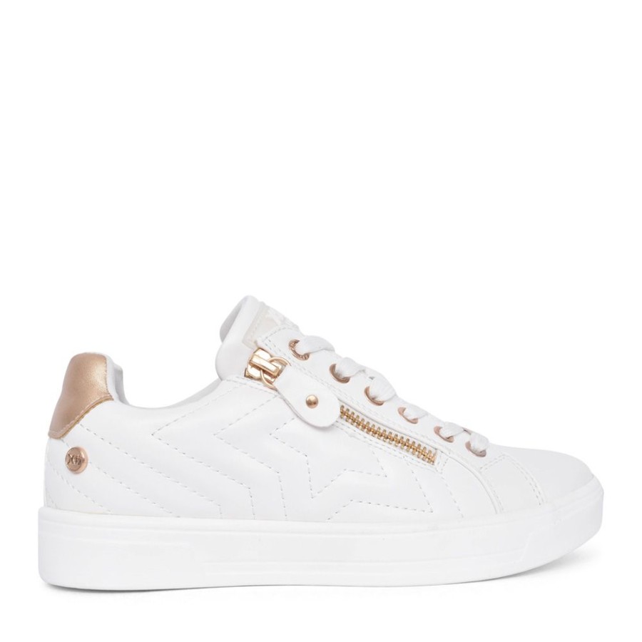 Ladies XTI | Ladies 141579 Laced Trainer In White