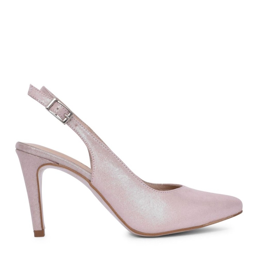 Ladies ZANY | Ladies Rp0003 Medium Heel Slingback In Pink