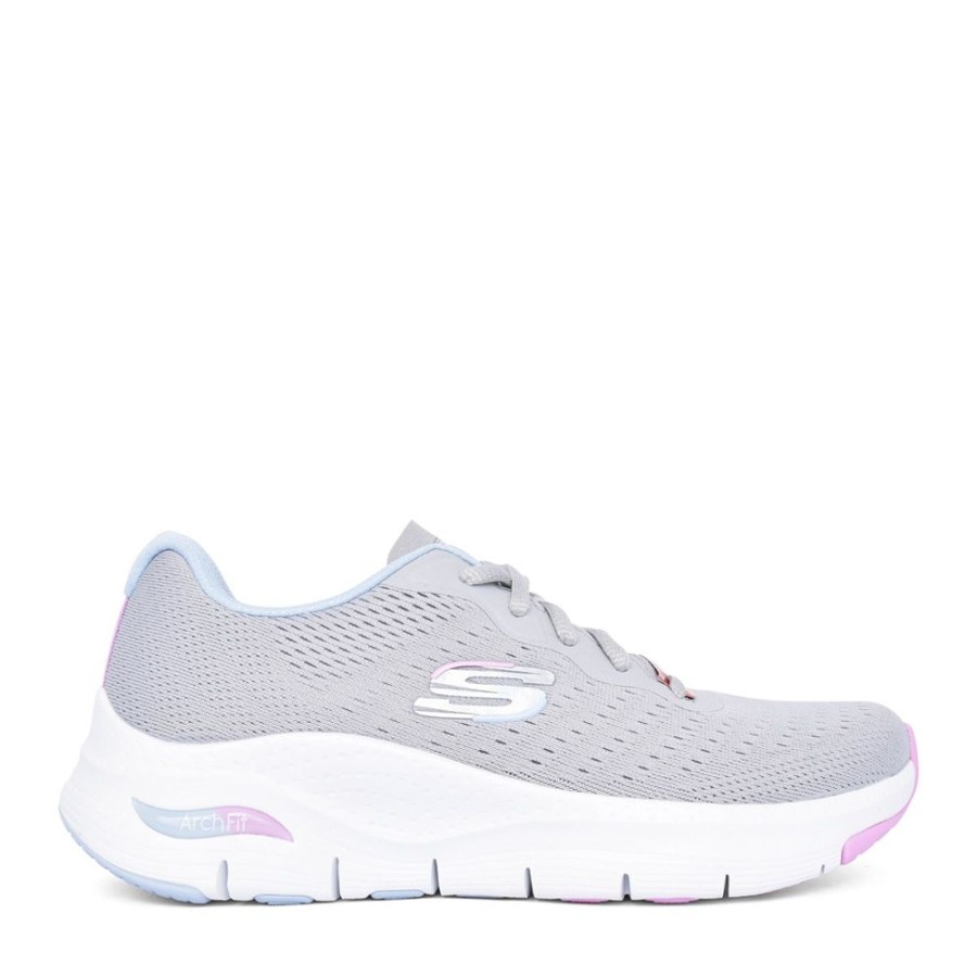 Ladies SKECHERS | Ladies 149722 Infinity Cool Laced Trainer In Grey