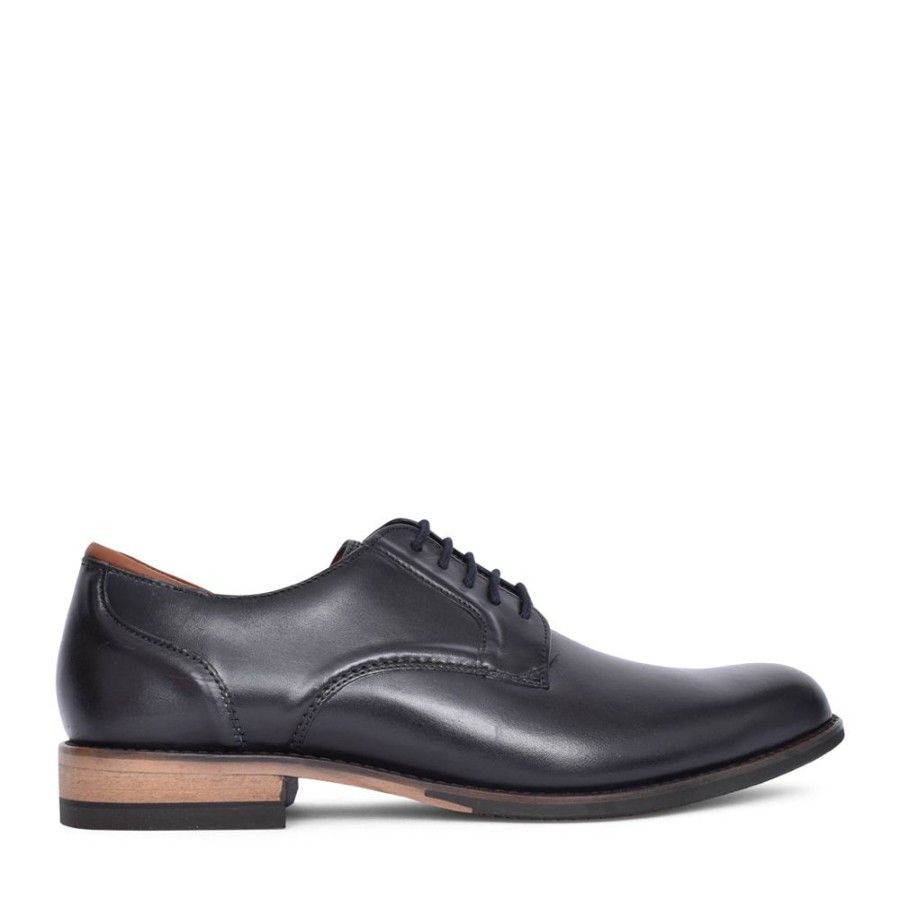 Mens CLARKS | Mens Craft Arlo Lace Leather G-Fit Laced Shoe In Navy