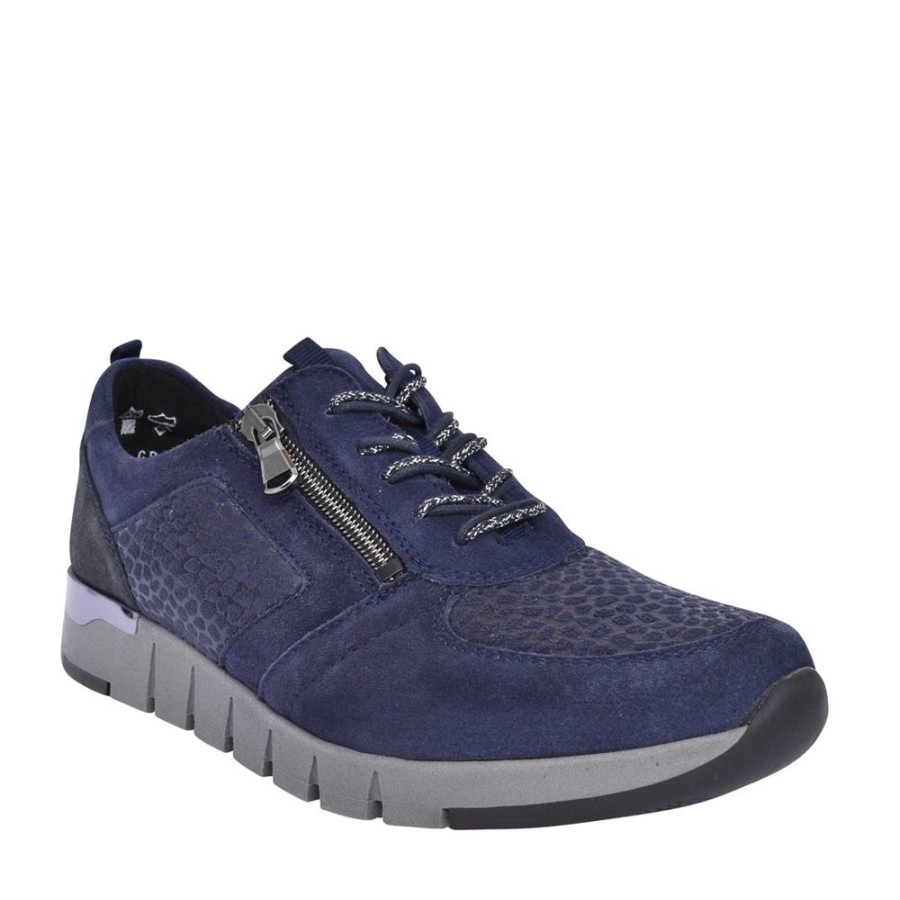 Ladies WALDLAUFER | Ladies 908H03 H-Petra Trainer In Navy