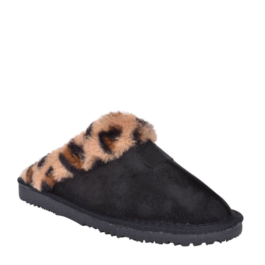 Ladies ELLA | Ladies Lily Mule Slipper In Black