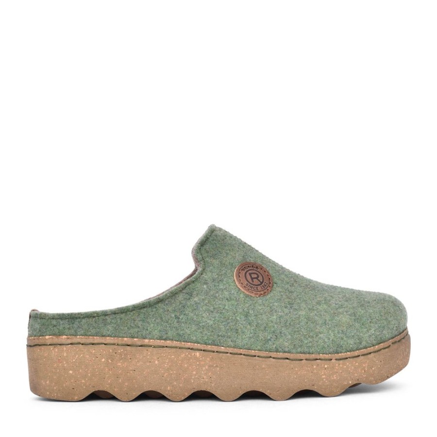 Ladies ROHDE | Ladies 6120 Goggia Mule Slipper In Green