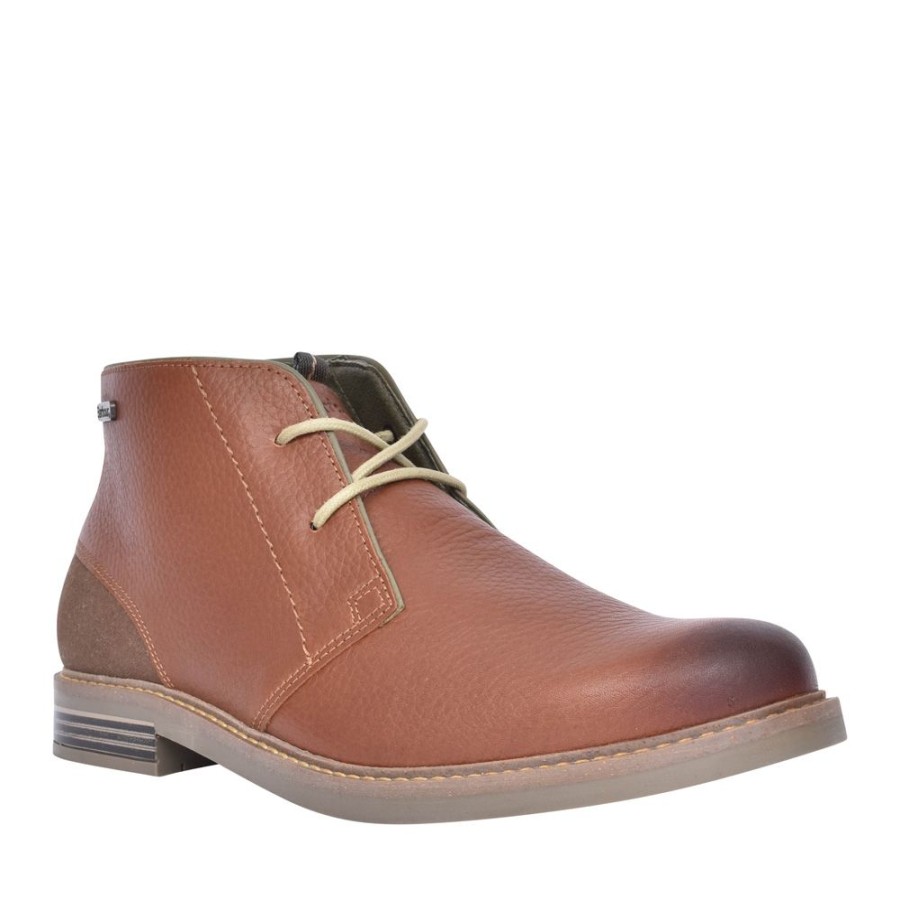 Mens BARBOUR | Mens Readhead Laced Chukka Boot In Cognac