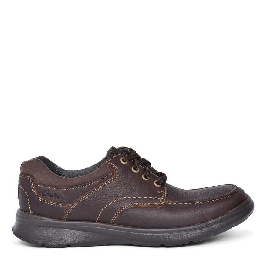 Mens CLARKS | Cotrell Edge Leather Mens Shoes In Brown