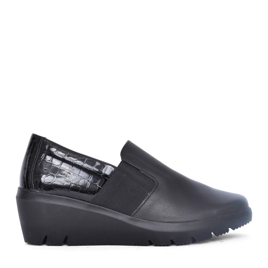 Ladies DUBARRY | Ladies Joco Wedge Slip-On Shoe In Black