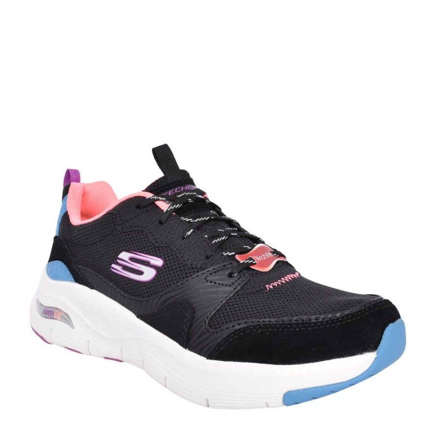 Ladies SKECHERS | Ladies 149723 Vista View Trainer In Black