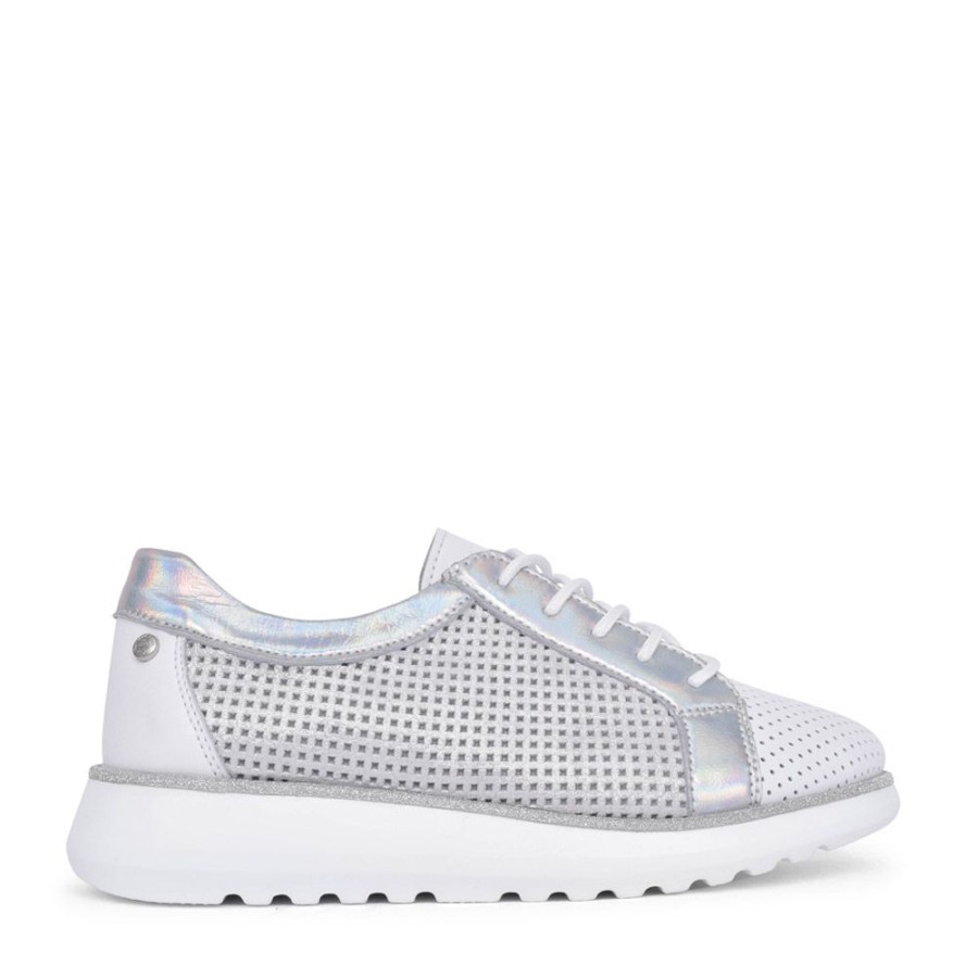 Ladies DRYLS | Ladies Dryls Six Trainer In Silver