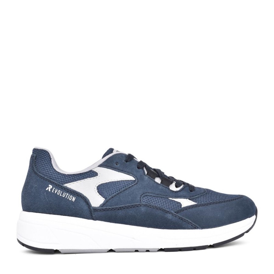 Mens RIEKER EVOLUTION | Mens 07000 Laced Trainer In Navy