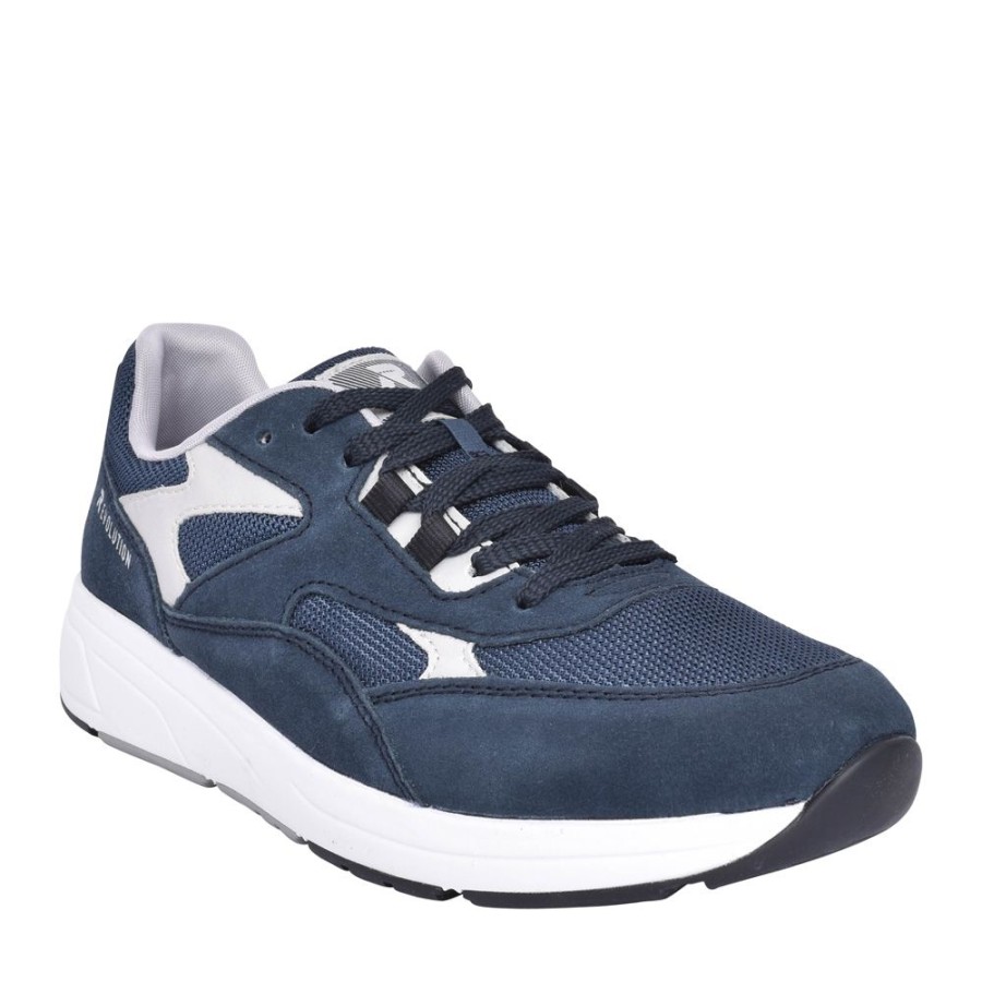 Mens RIEKER EVOLUTION | Mens 07000 Laced Trainer In Navy