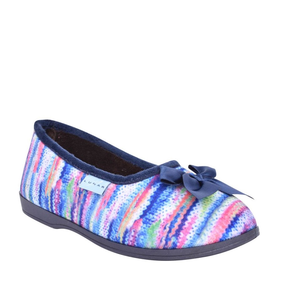 Ladies LUNAR | Ladies Twizzle Ii Klw003 Pump Slipper In Blue