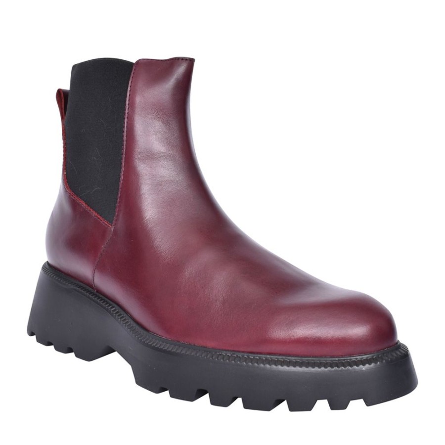 Ladies WONDERS | Ladies C-7203 Slip-On Ankle Boot In Burgandy