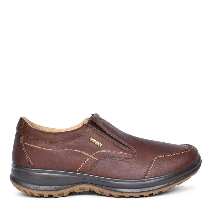 Mens GRISPORT | Bmg057 Melrose Slip On Walking Shoes For Men In Brown