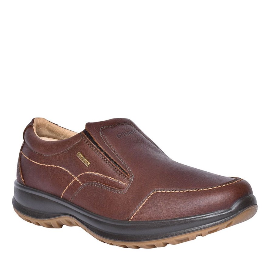 Mens GRISPORT | Bmg057 Melrose Slip On Walking Shoes For Men In Brown