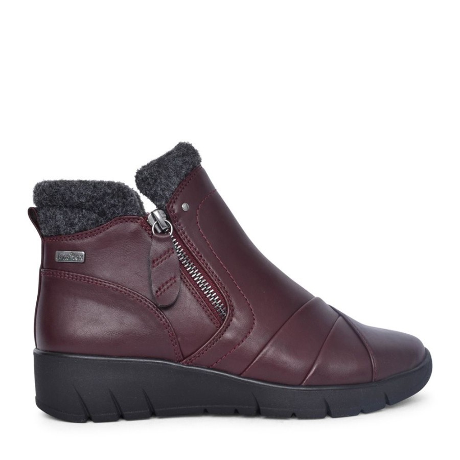 Ladies JANA | Ladies 8-26461 Ankle Boot In Burgandy