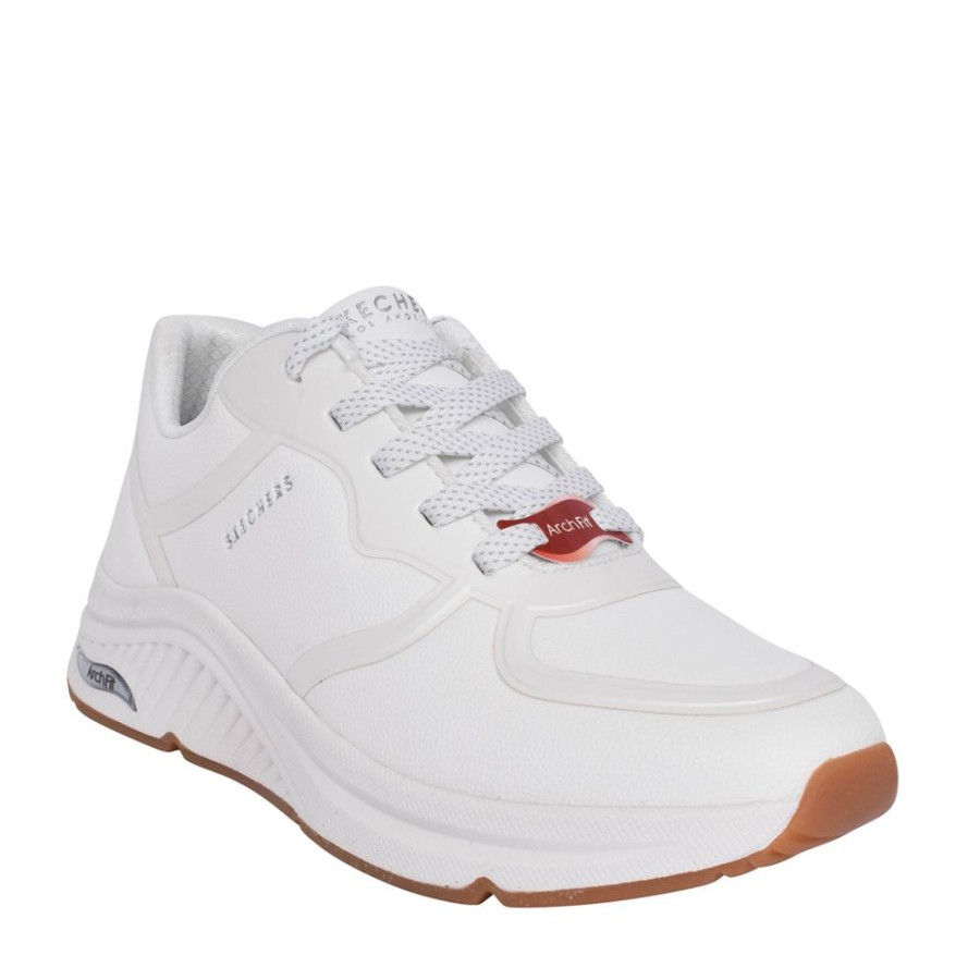 Ladies SKECHERS | Ladies 155570 Mile Makers Trainer In White